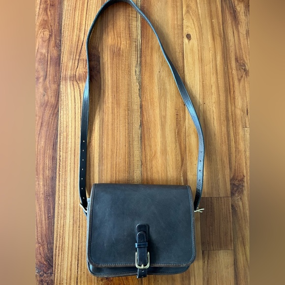 Vintage Coach Buckled Pouch/Saddle Pouch made in New York City brown 1970s - Picture 4 of 15